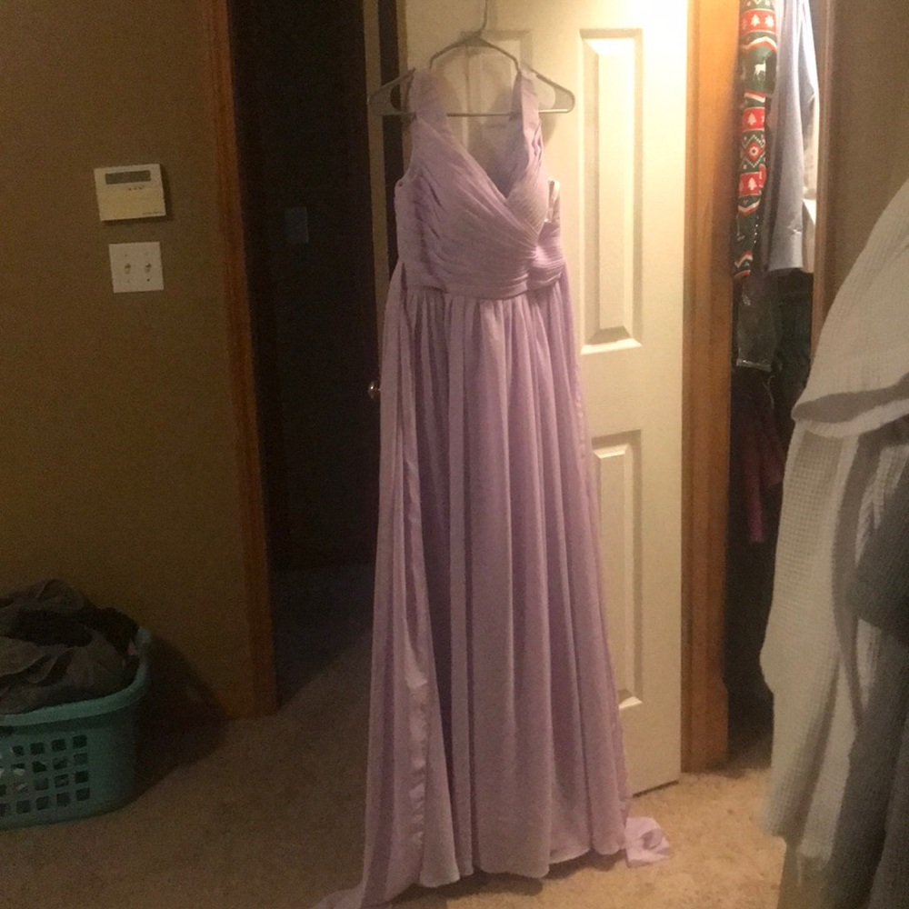 Lilac bridesmaid dress